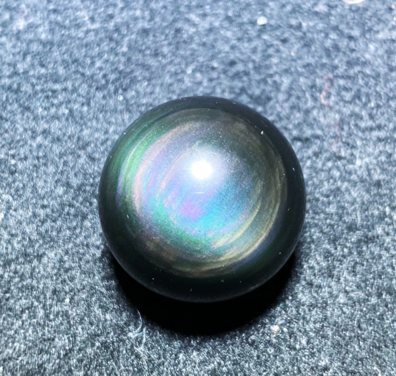25mm Natural Color Obsidian Crystal Ball Repair