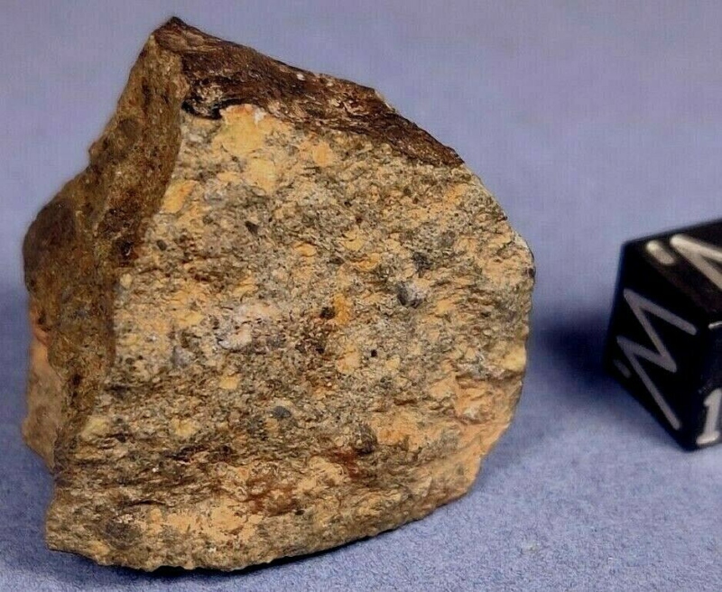 26.665 GR. CRUSTED PIECE of NWA 6560 ACHONDRITE HOWARDITE METEORITE HED GROUP