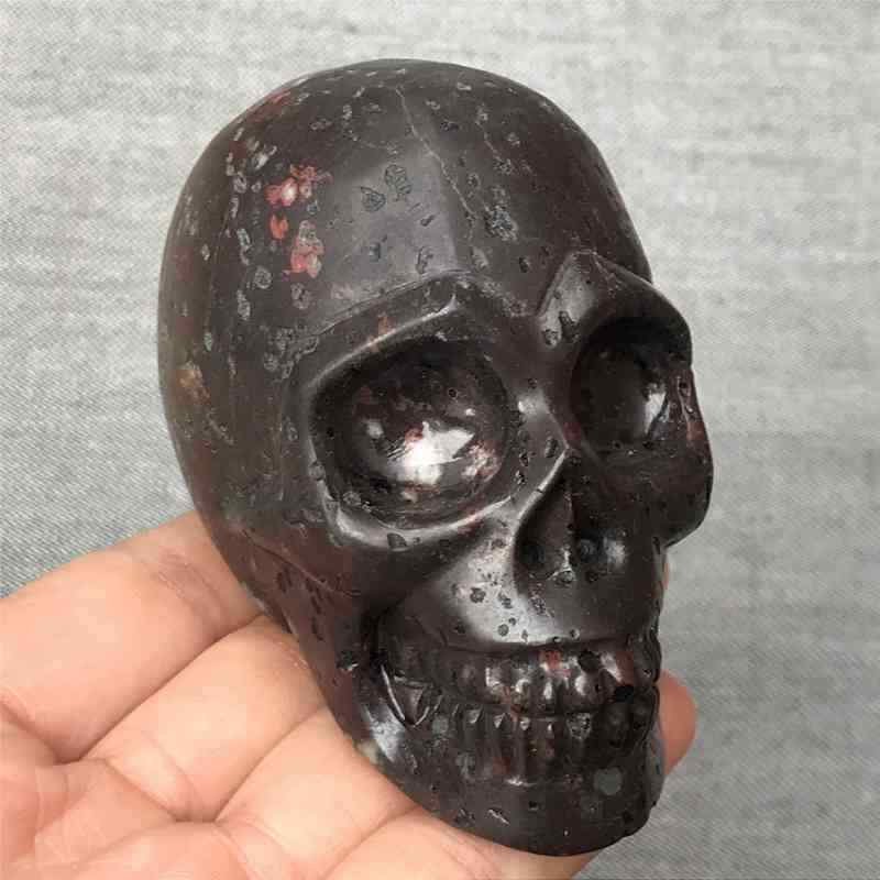 0.41Kg Natural unknown quartz skull carved Quartz Crystal skull Healing