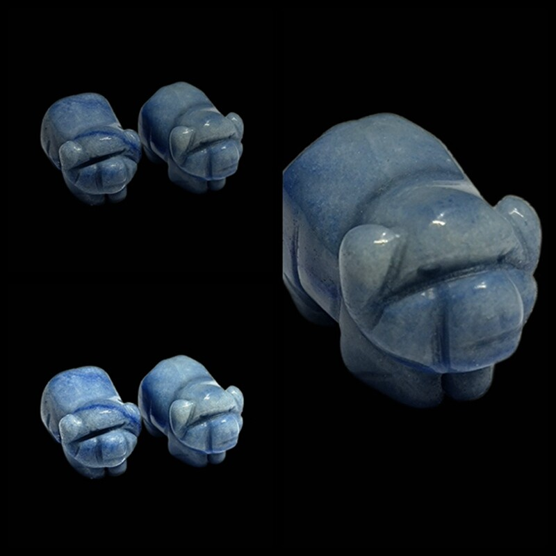 Raw Natural Quartz Crystal Skull Carved Pig Wild Boar Piggy Animal Healing Stone