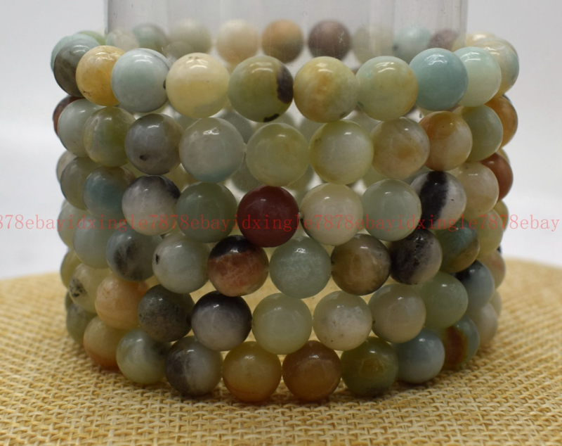 Wholesale Lots 6 Pcs 7.5" Natural Crystal Healing Gemstone Stretch Bracelet