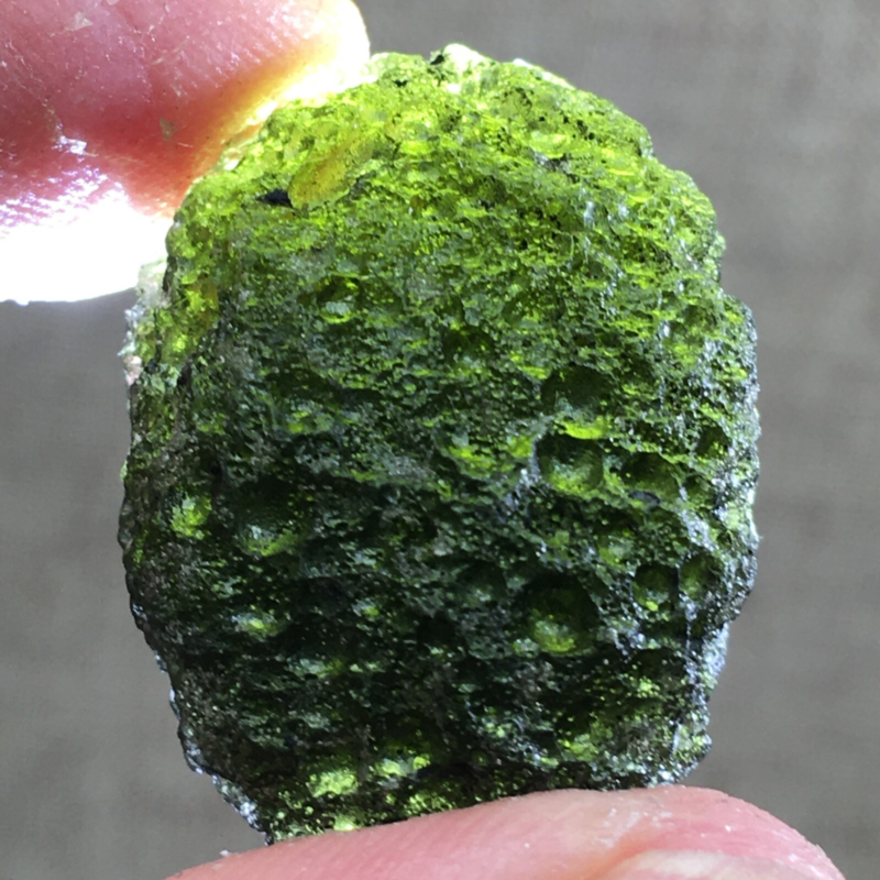 52.1Ct MOLDAVITE From Czech Republic From Meteorite Impact With Chips