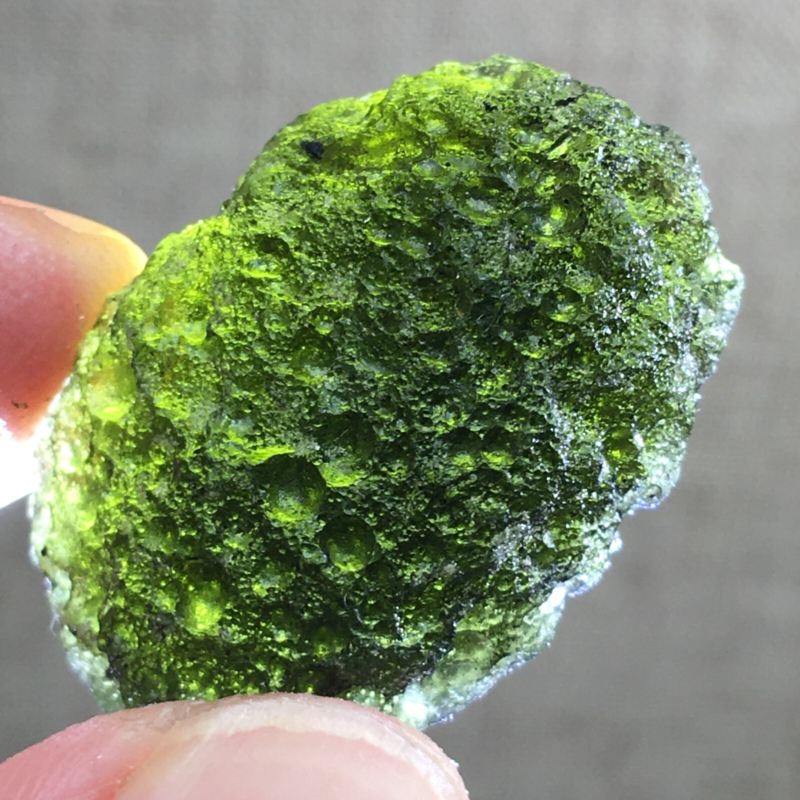 52.1Ct MOLDAVITE From Czech Republic From Meteorite Impact With Chips