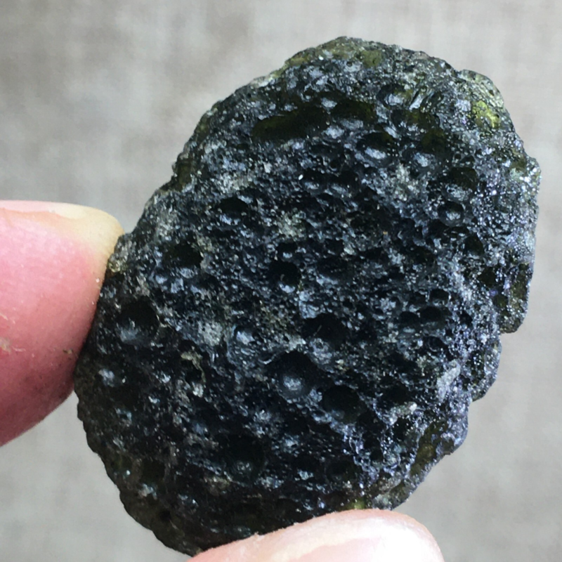 52.1Ct MOLDAVITE From Czech Republic From Meteorite Impact With Chips