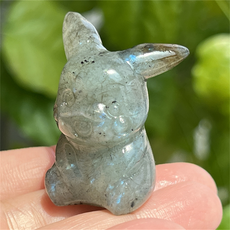1.5" Natural quartz carved Pikachu skull Quartz crystal skull reiki healing