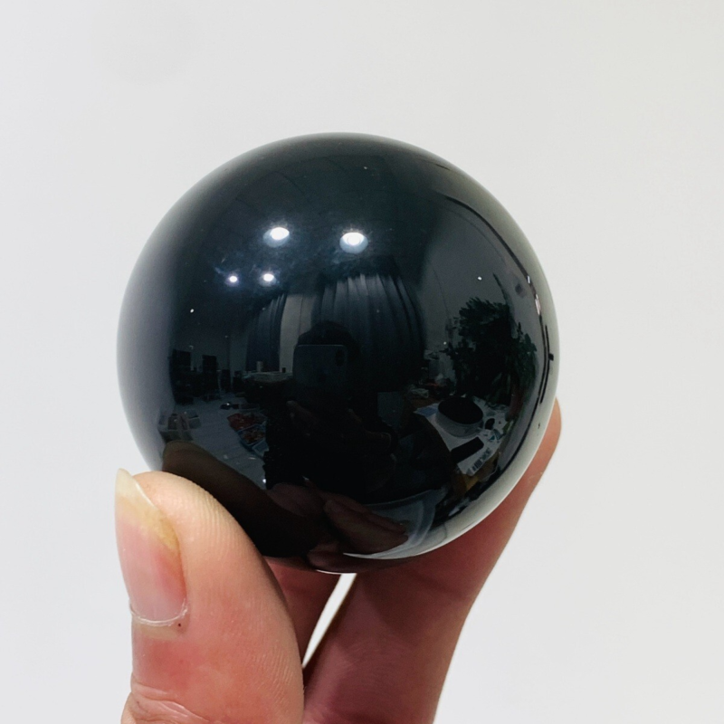 153g Natural Obsidian Quartz Ball Crystal Sphere Meditation Energy Healing