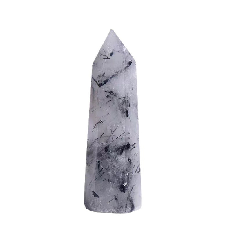 Natural Crystal Point Wand Tower Column Chakra Obelisk Quartz Healing Stone Rock
