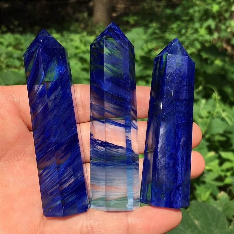 1kg Melting Stone Obelisk Quartz Crystal Wand Point Mineral Specimen Reiki Heal