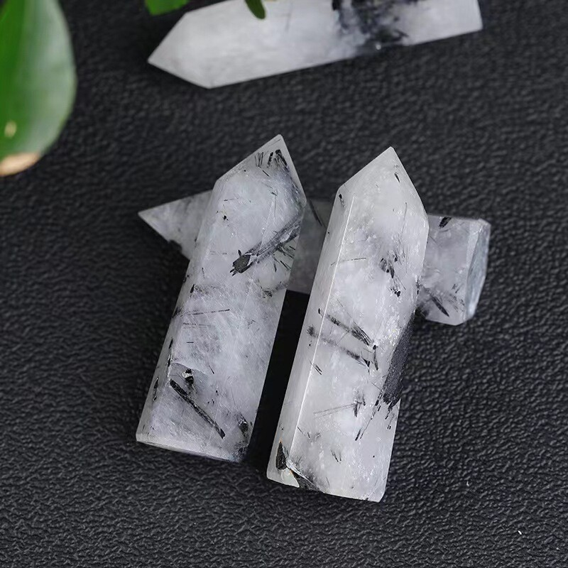 Natural Crystal Point Wand Tower Column Chakra Obelisk Quartz Healing Stone Rock