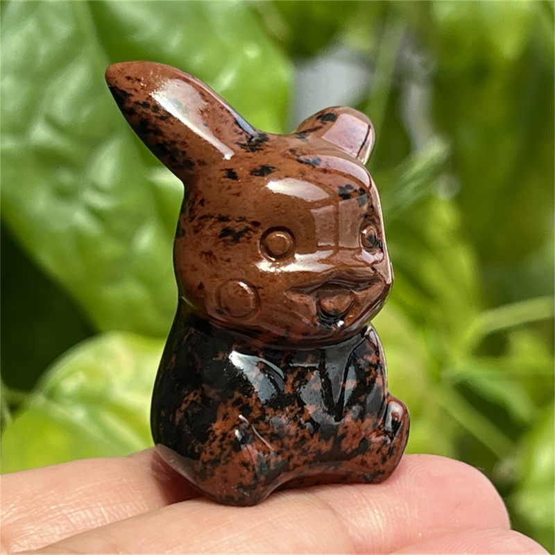 1.5" Natural quartz carved Pikachu skull Quartz crystal skull reiki healing