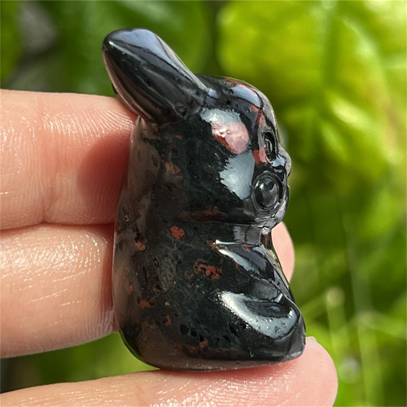 1.5" Natural quartz carved Pikachu skull Quartz crystal skull reiki healing