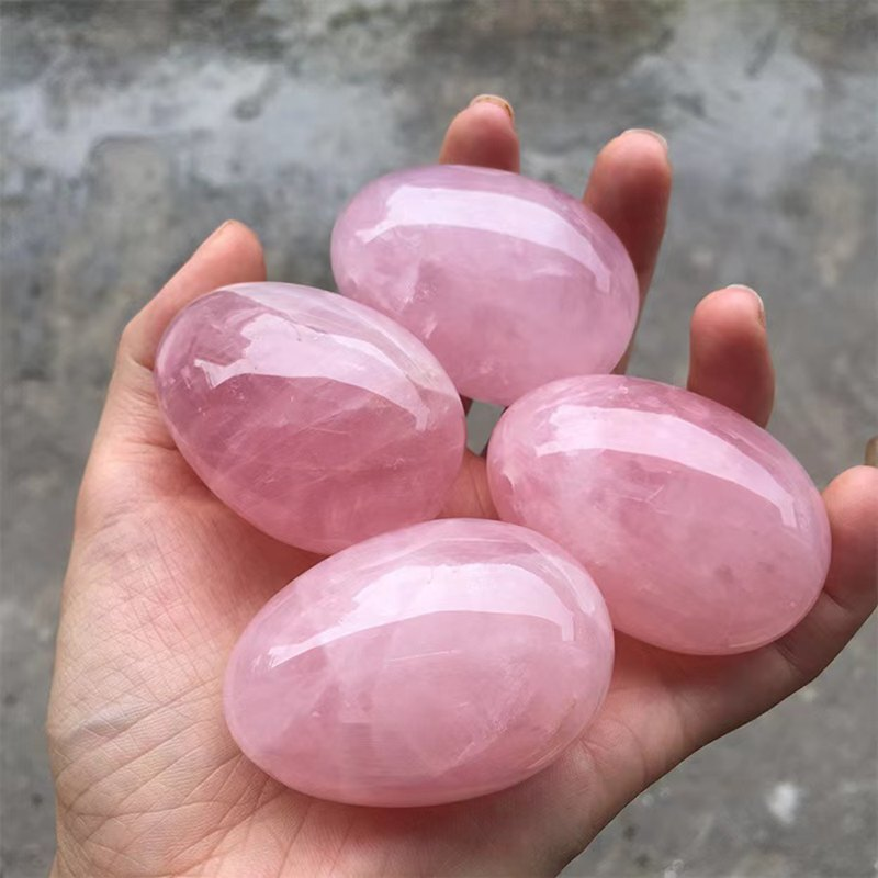 AAA Natural Multicolor Egg-shaped Magic Crystal Healing Ball Sphere Gemstone 1Pc