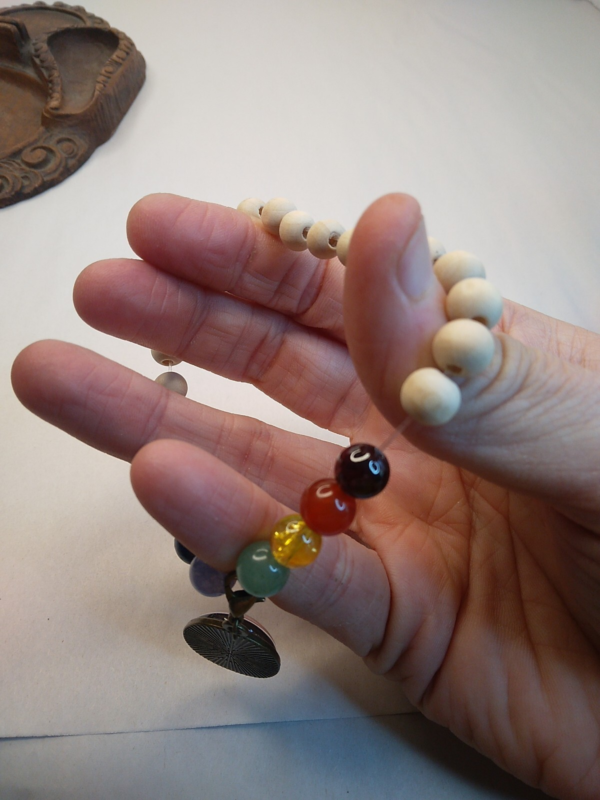Rainbow 7 Chakra Stretch Bracelet Energy Spiritual Balance Charm Beads Healing