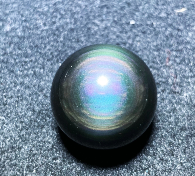 25mm Natural Color Obsidian Crystal Ball Repair