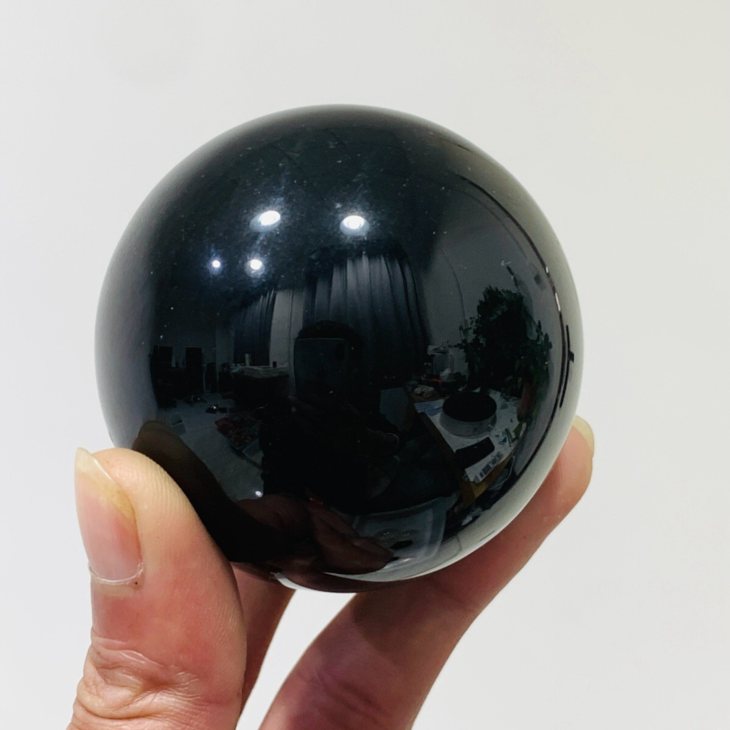 312g Natural Obsidian Quartz Ball Crystal Sphere Meditation Energy Healing