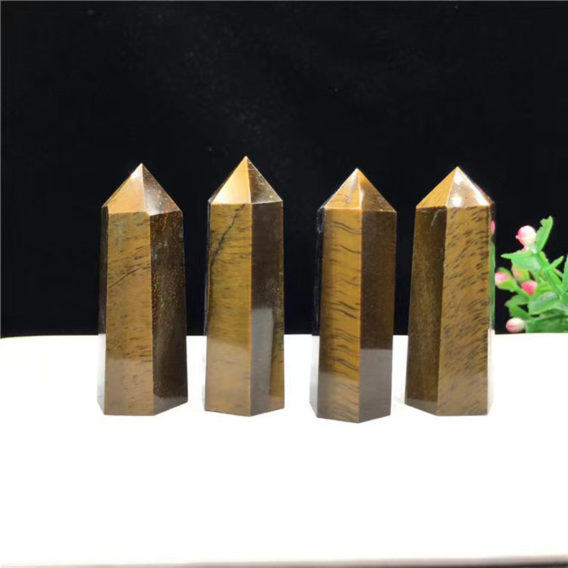 Natural Crystal Point Wand Tower Column Chakra Obelisk Quartz Healing Stone Rock