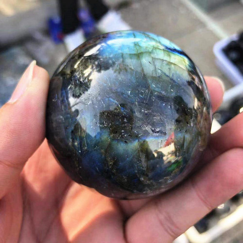 Natural Quartz Crystal Healing Gems Sphere Ball Energy Stone Reiki Decor + Stand
