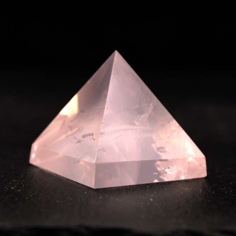 Natural Raw Pink Rose Quartz Gemstone Crystal Energy Reiki Mineral Tower Pyramid