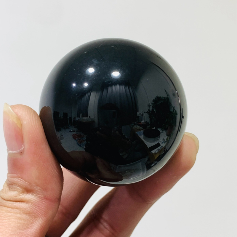 152g Natural Obsidian Quartz Ball Crystal Sphere Meditation Energy Healing