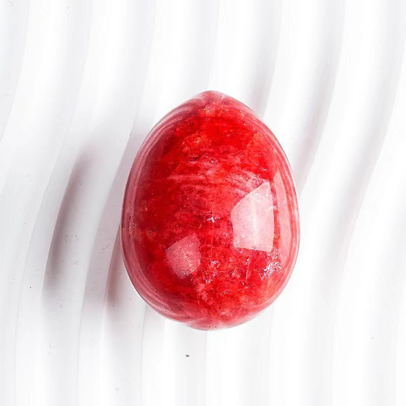 AAA Natural Multicolor Egg-shaped Magic Crystal Healing Ball Sphere Gemstone 1Pc