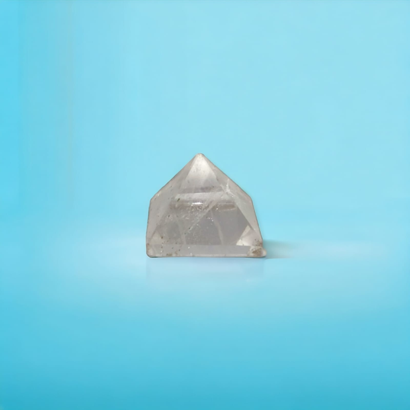 Clear Quartz 15mm Stone Pyramid Mini Pocket Sized Healing Crystal Gemstone 1pcs