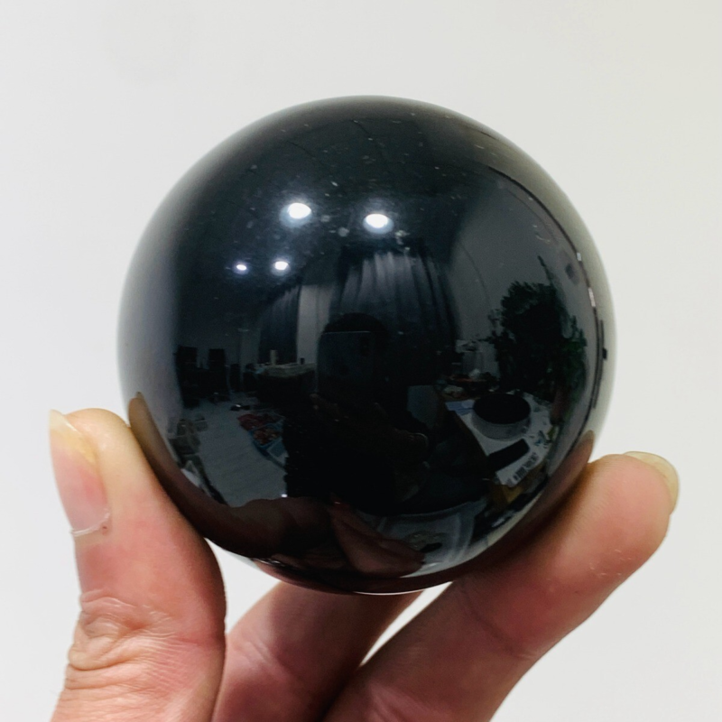 312g Natural Obsidian Quartz Ball Crystal Sphere Meditation Energy Healing