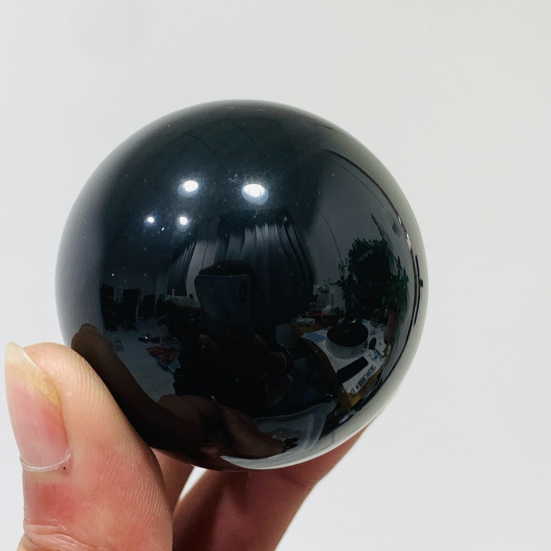 153g Natural Obsidian Quartz Ball Crystal Sphere Meditation Energy Healing