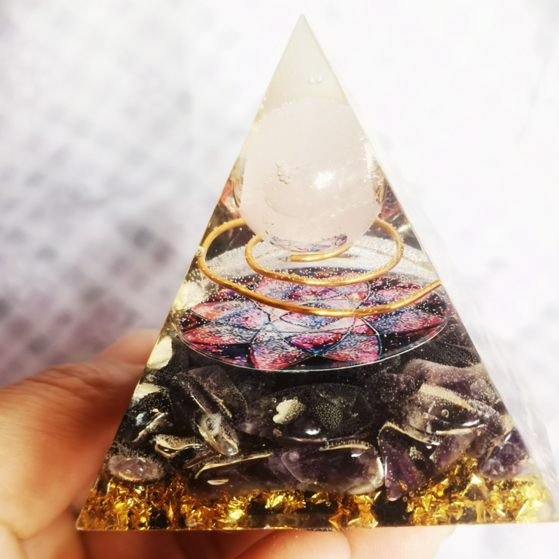 110G Crystal Energy Pyramid Meditation Healing
