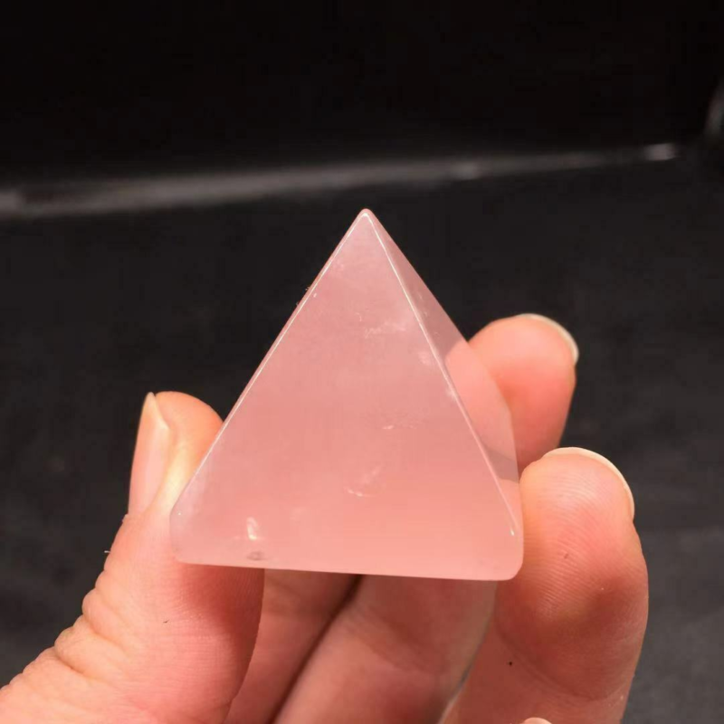 Natural Raw Pink Rose Quartz Gemstone Crystal Energy Reiki Mineral Tower Pyramid