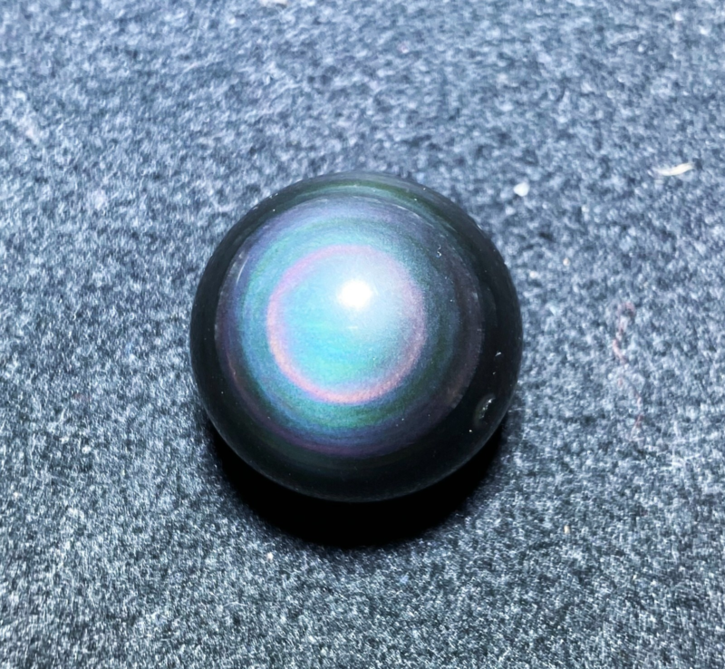 25mm Natural Color Obsidian Crystal Ball Repair