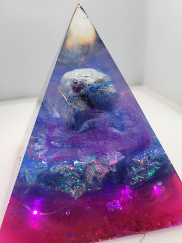 pyramid collection medium Fluorite Lights Up