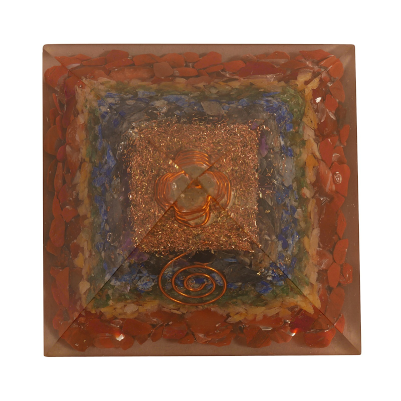Orgone Chakra Pyramid 7 Chakr Energy Generator Orgonit Pyramid Free Shipping
