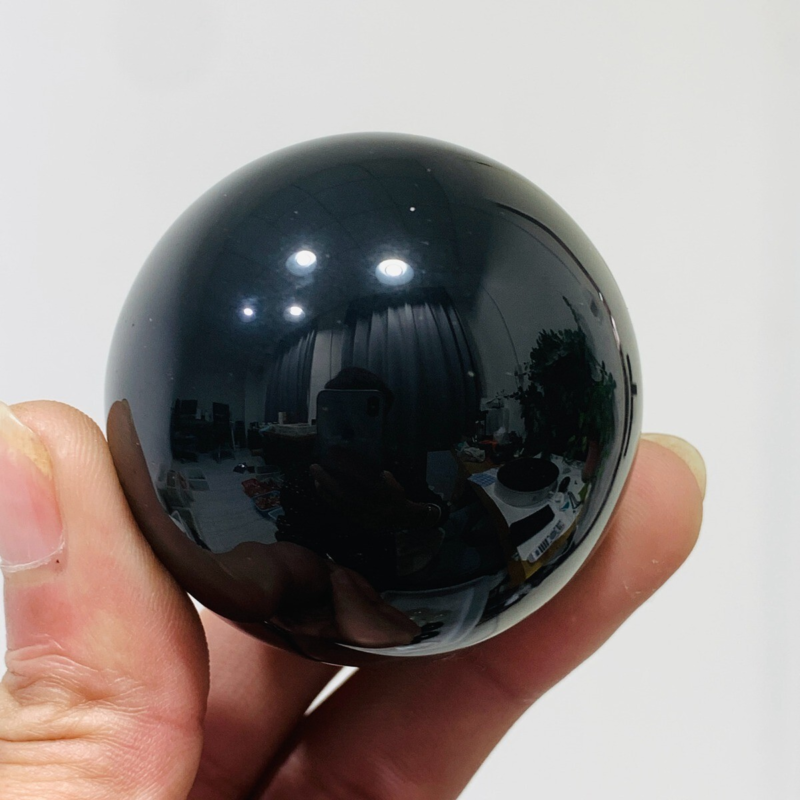 153g Natural Obsidian Quartz Ball Crystal Sphere Meditation Energy Healing