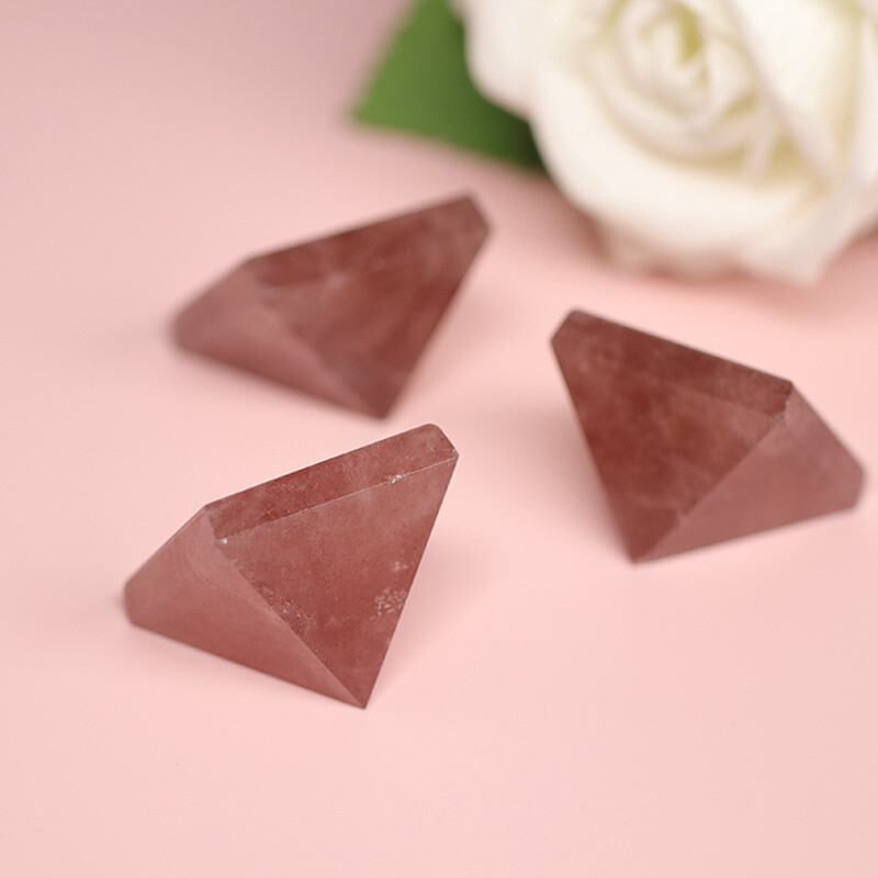 Natural Quartz Crystal Energy Tower Pyramid Healing Reiki Gemstone Decor Gift