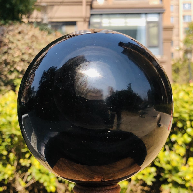 3.71LB Natural Beautiful Silver obsidian ball Quartz Crystal Sphere Healing 345