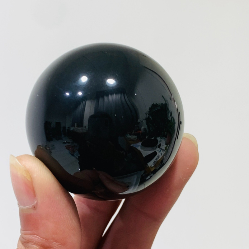 153g Natural Obsidian Quartz Ball Crystal Sphere Meditation Energy Healing