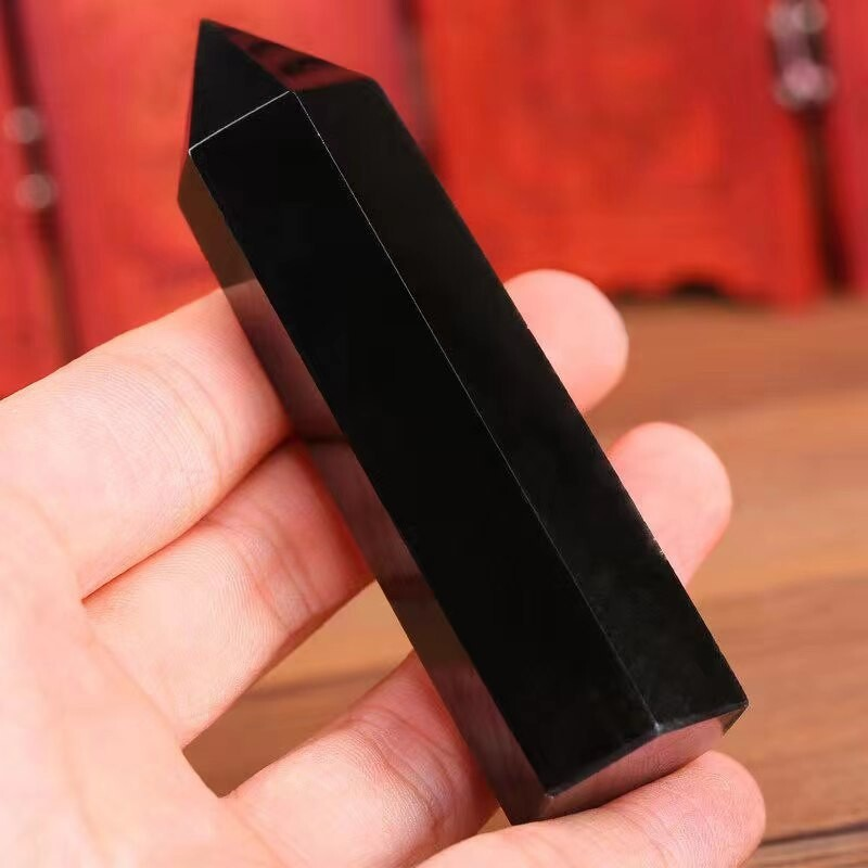 Natural Crystal Point Wand Tower Column Chakra Obelisk Quartz Healing Stone Rock