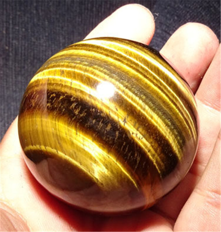 AAAA 40mm Natural Tiger's eye jasper sphere Quartz Crystal Ball Healing US Ship