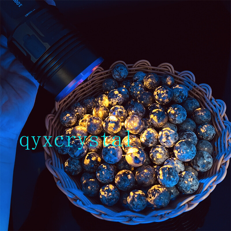 5pcs Natural Yooperite Ball Flame's stone 17mm+ sphere quartz crystal Healing