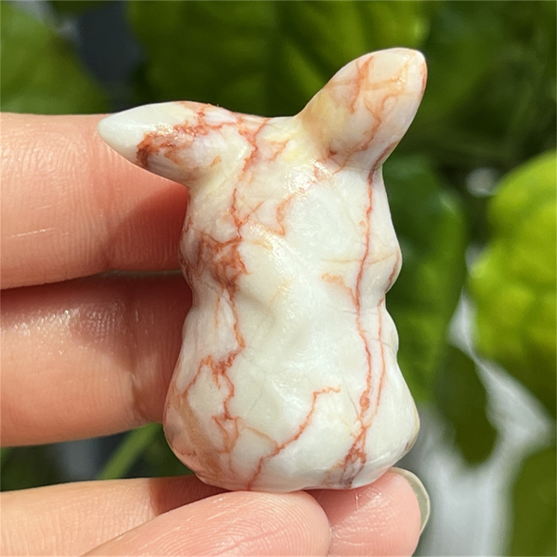 1.5" Natural quartz carved Pikachu skull Quartz crystal skull reiki healing