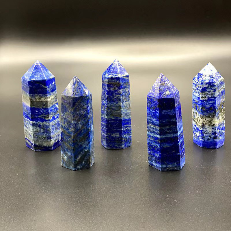 Natural Crystal Point Wand Tower Column Chakra Obelisk Quartz Healing Stone Rock