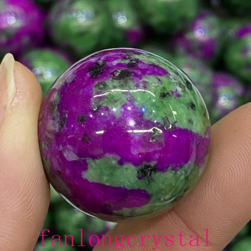 1pc Natural Zoisite Ball Sphere Quartz Crystal Mineral Gem Reiki Healing 30mm