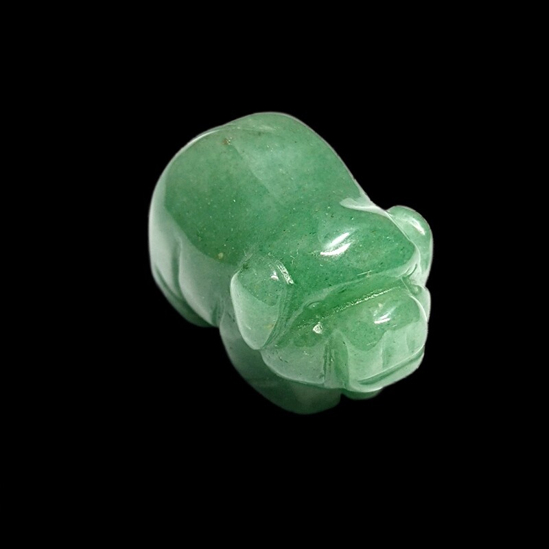 Raw Natural Quartz Crystal Skull Carved Pig Wild Boar Piggy Animal Healing Stone