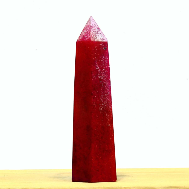 188g Electroplated Natural Crystal Quartz Tower Crystal Point rainbow Healing