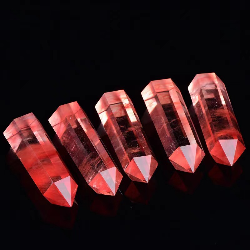 Natural Crystal Point Wand Tower Column Chakra Obelisk Quartz Healing Stone Rock