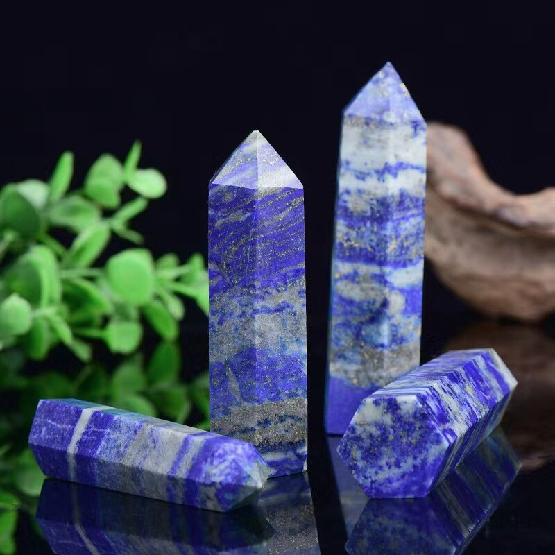 Natural Crystal Point Wand Tower Column Chakra Obelisk Quartz Healing Stone Rock