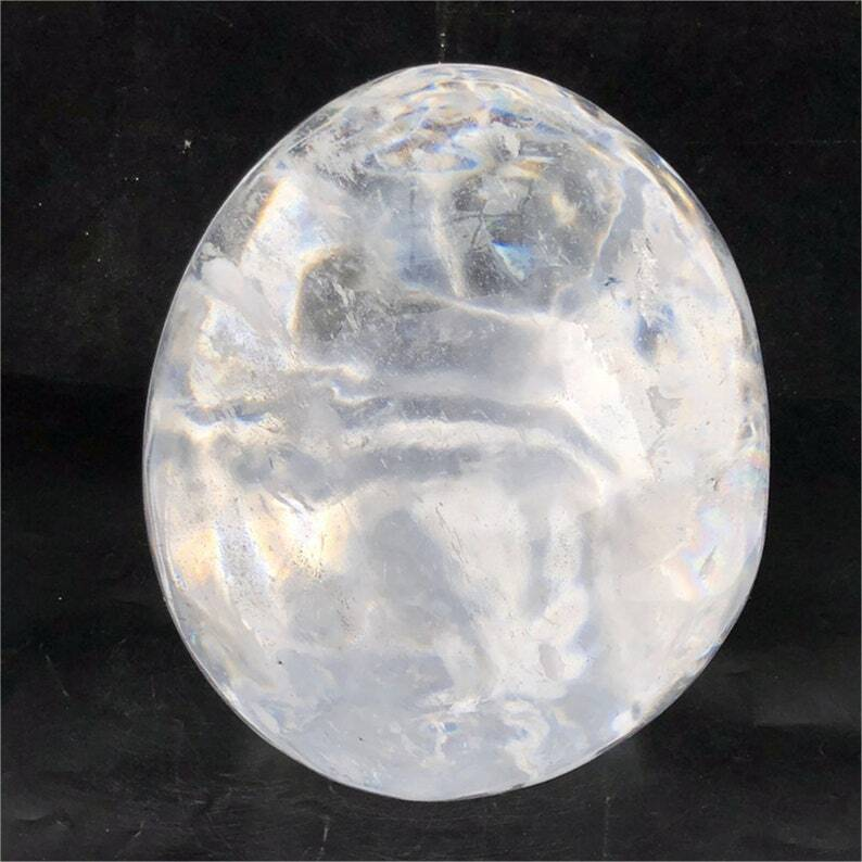 35KG+ Huge Clear Melting Stone Skull Reiki Heal Crystal Energy Decoration gifts