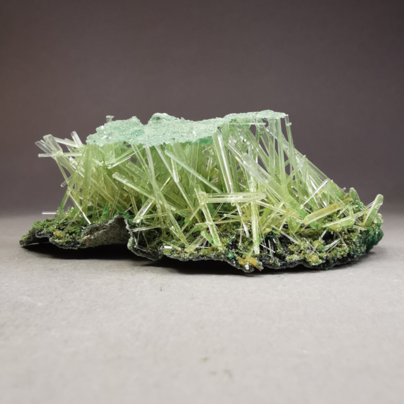 13.5 g RARE Gypsum var. Selenite w. Atacamite / Poland / Rough Crystal Specimen