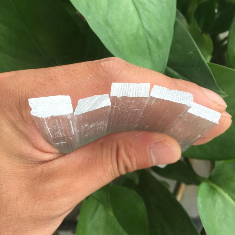 50-70mm Natural Quartz Crystal Selenite Stick Wand White Gypsum Blades Healing