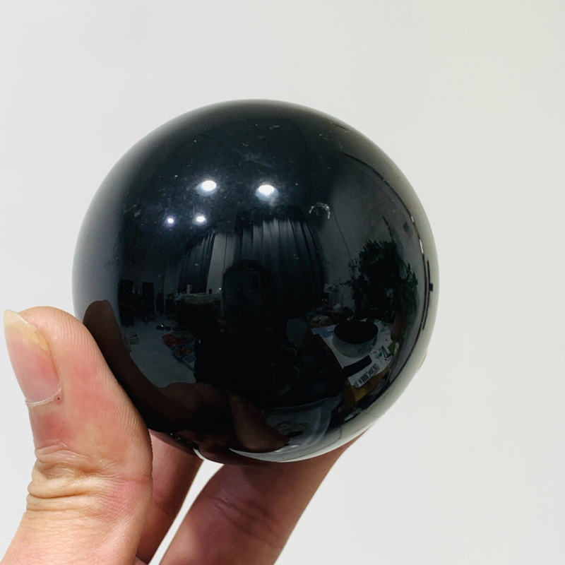 312g Natural Obsidian Quartz Ball Crystal Sphere Meditation Energy Healing
